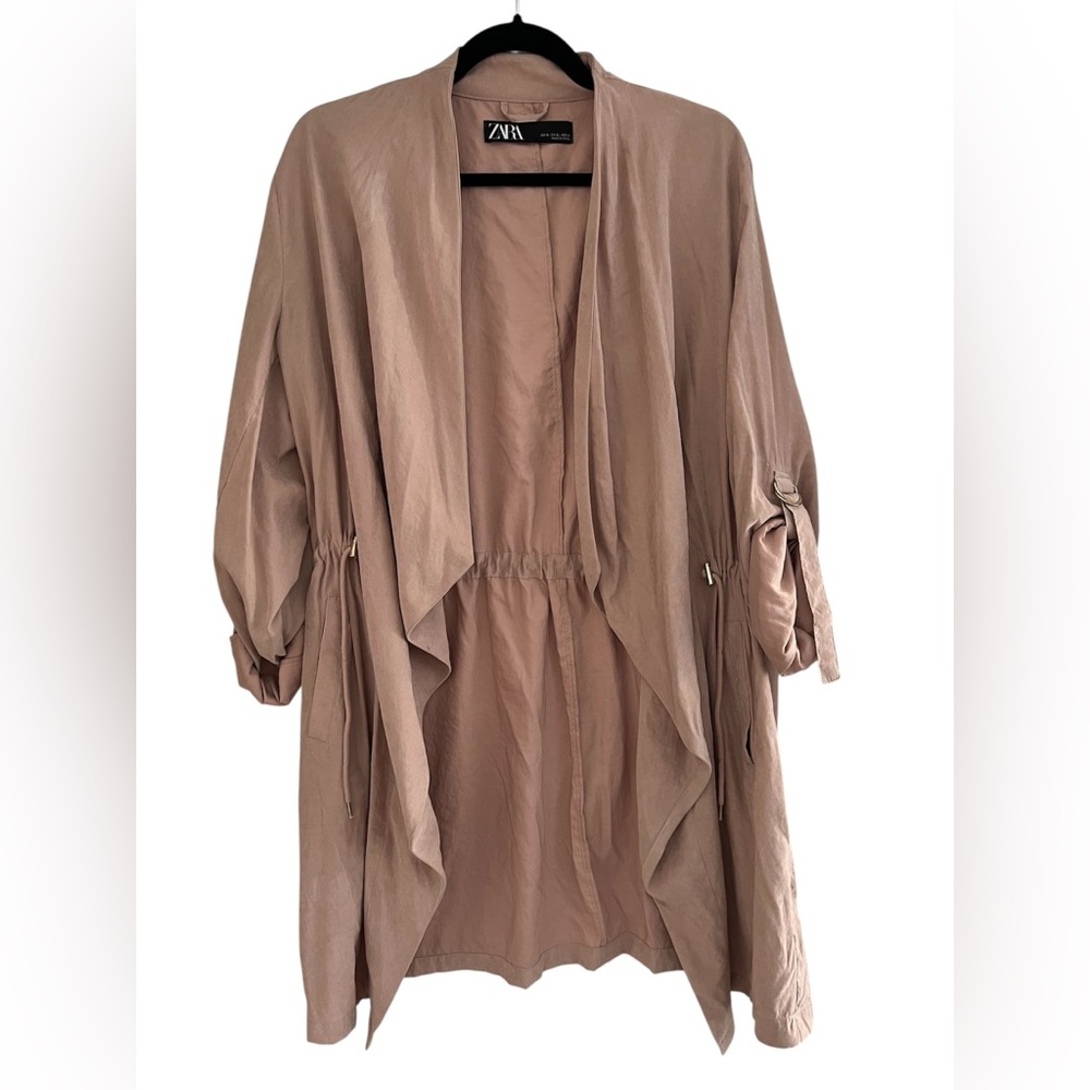 Zara Blush/Rose Pink Open Front Cardigan Size XL